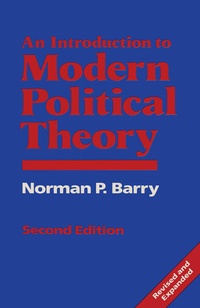 Enlarge image Cover: An Introduction to Modern Political Theory - Palgrave Macmillan