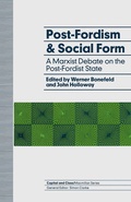 Cover: Post-Fordism and Social Form - Palgrave Macmillan