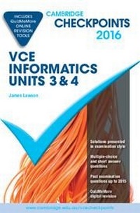Abbildung von: Cambridge Checkpoints VCE Informatics Units 3 and 4 2016 and Quiz Me More - Cambridge University Press