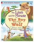 Cover: First Graphic Readers: Aesop: The Lion and the Mouse & the Boy Who Cried Wolf - Franklin Watts Ltd