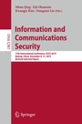 Cover: Information and Communications Security - Springer