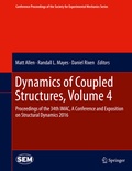 Cover: Dynamics of Coupled Structures, Volume 4 - Springer