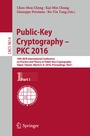 Cover: Public-Key Cryptography - PKC 2016 - Springer
