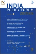 Cover: India Policy Forum, 2005-06 - SAGE Publications Inc