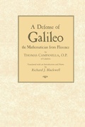 Cover: A Defense of Galileo, the Mathematician from Florence - University of Notre Dame Press