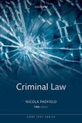 Cover: Criminal Law - Oxford University Press