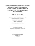 Cover: Review of Three Divisions of the Information Technology Laboratory at the National Institute of Standards and Technology - National Academies Press