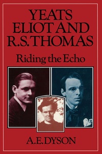 Enlarge image Cover: Yeats, Eliot and R. S. Thomas - Palgrave Macmillan