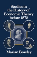 Cover: Studies in the History of Economic Theory before 1870 - Palgrave Macmillan