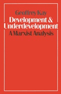 Cover: Development and Underdevelopment: A Marxist Analysis - Palgrave Macmillan