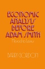 Cover: Economic Analysis before Adam Smith - Palgrave Macmillan