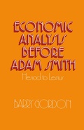 Cover: Economic Analysis before Adam Smith - Palgrave Macmillan