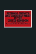 Cover: Regional Growth and Unemployment in the United Kingdom - Palgrave Macmillan