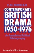 Cover: Contemporary British Drama 1950-1976 - Palgrave Macmillan