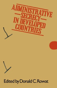 Enlarge image Cover: Administrative Secrecy in Developed Countries - Palgrave Macmillan