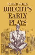 Cover: Brecht's Early Plays - Palgrave Macmillan
