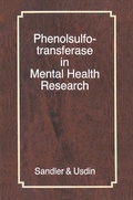 Cover: Phenolsulfotransferase in Mental Health Research - Palgrave Macmillan