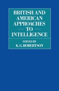 Cover: British and American Approaches to Intelligence - Palgrave Macmillan
