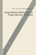 Cover: Quantitative Methods for Trade-Barrier Analysis - Palgrave Macmillan