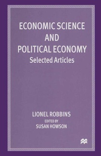 Enlarge image Cover: Economic Science and Political Economy - Palgrave Macmillan