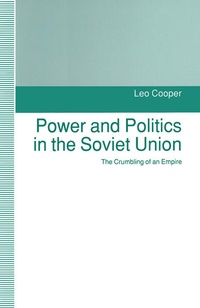 Enlarge image Cover: Power and Politics in the Soviet Union - Palgrave Macmillan