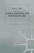 Cover: China's Struggle for the Rule of Law - Palgrave Macmillan