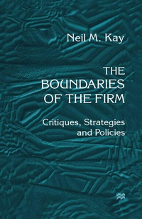 Enlarge image Cover: The Boundaries of the Firm - Palgrave Macmillan