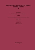 Cover: Verzeichnis der in den Supplikenregistern der P&ouml;nitentiarie Leos X. vorkommenden Personen, Kirchen und Orte des Deutschen Reiches (1513-1521) - De Gruyter