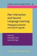 Cover: Peer Interaction and Second Language Learning - John Benjamins Publishing Co