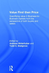 Enlarge image Cover: Value First then Price - Routledge