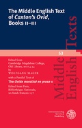 Cover: The Middle English Text of 'Caxton's Ovid', Books II-III - Universit&auml;tsverlag Winter