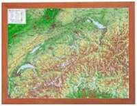 Abbildung von: Schweiz 1:1.0 MIO mit Rahmen - georelief