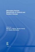 Cover: Managing Human Resources in Central and Eastern Europe - Routledge