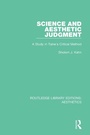 Cover: Science and Aesthetic Judgement - Routledge