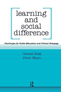 Enlarge image Cover: Learning and Social Difference - Routledge