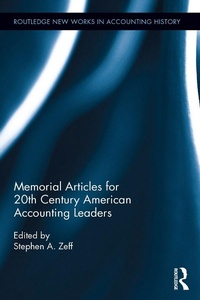 Abbildung von: Memorial Articles for 20th Century American Accounting Leaders - Routledge