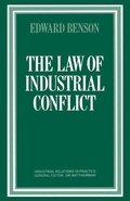 Cover: The Law of Industrial Conflict - Palgrave Macmillan