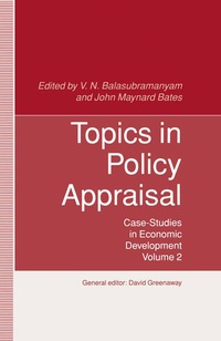 Enlarge image Cover: Topics in Policy Appraisal - Palgrave Macmillan