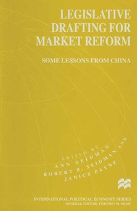 Enlarge image Cover: Legislative Drafting for Market Reform - Palgrave Macmillan
