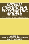 Cover: Optimal Control for Econometric Models - Palgrave Macmillan