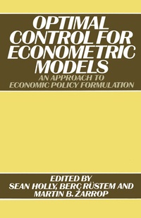 Enlarge image Cover: Optimal Control for Econometric Models - Palgrave Macmillan