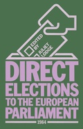 Cover: Direct Elections to the European Parliament 1984 - Palgrave Macmillan