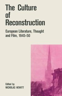 Enlarge image Cover: The Culture of Reconstruction - Palgrave Macmillan