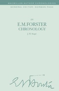 Cover: An E. M. Forster Chronology - Palgrave Macmillan
