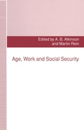 Cover: Age, Work and Social Security - Palgrave Macmillan