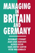 Cover: Managing in Britain and Germany - Palgrave Macmillan