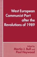 Cover: West European Communist Parties after the Revolutions of 1989 - Palgrave Macmillan
