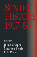 Cover: Soviet History, 1917-53 - Palgrave Macmillan