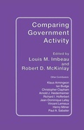 Cover: Comparing Government Activity - Palgrave Macmillan
