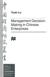 Enlarge image Cover: Management Decision-Making in Chinese Enterprises - Palgrave Macmillan